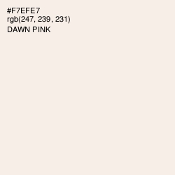 #F7EFE7 - Dawn Pink Color Image